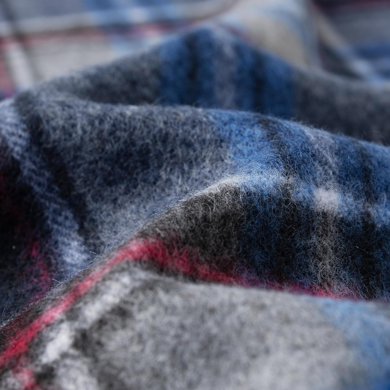 CALVIN & OLIVIA Cashmere Feel Scarf Soft Winter Ombre Nova Buffalo Tartan Tweed Houndstooth Plaid Chic Gift for Men Women - Image 3